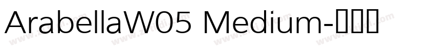 ArabellaW05 Medium字体转换